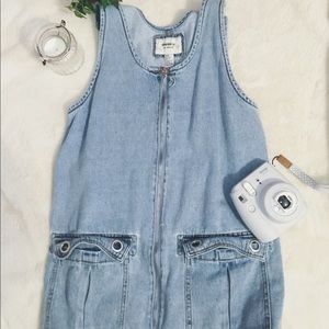 Denim Overall Dress
